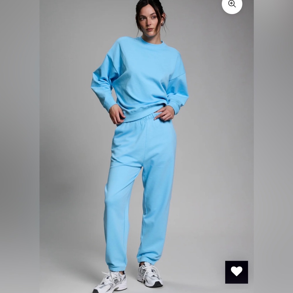 Year of Ours Light Sky Blue Oversized Track Pants size M/L